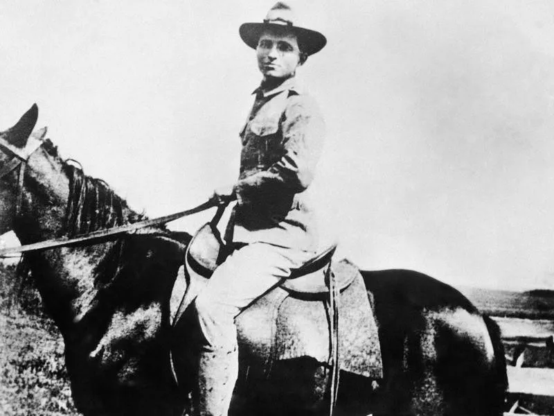 Harry S. Truman on his family's farm in Missouri