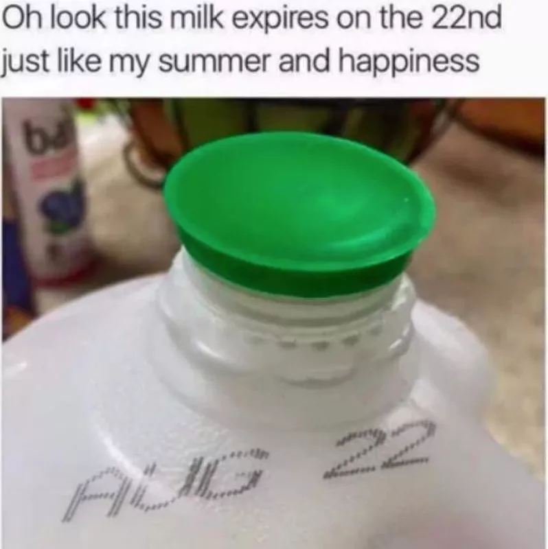 expired milk