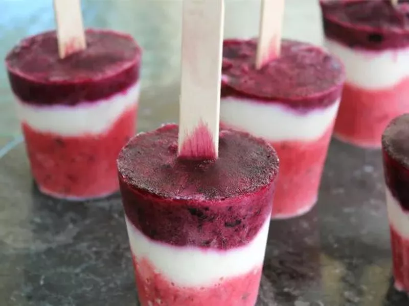 Berry Yogurt Pops