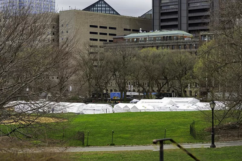 Hospital Tents in Central Park’s East Meadow