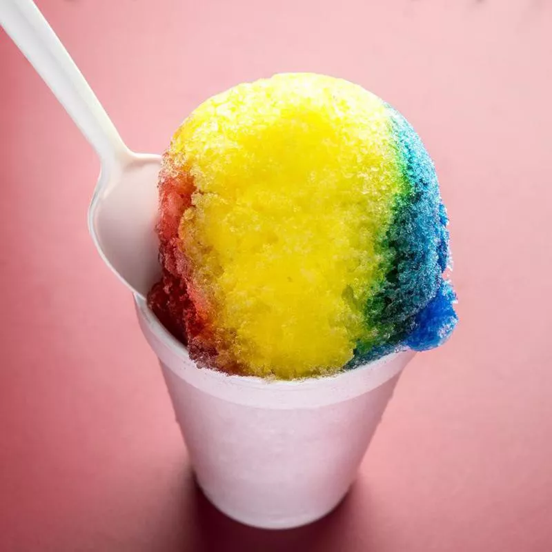 Colorful snowcone