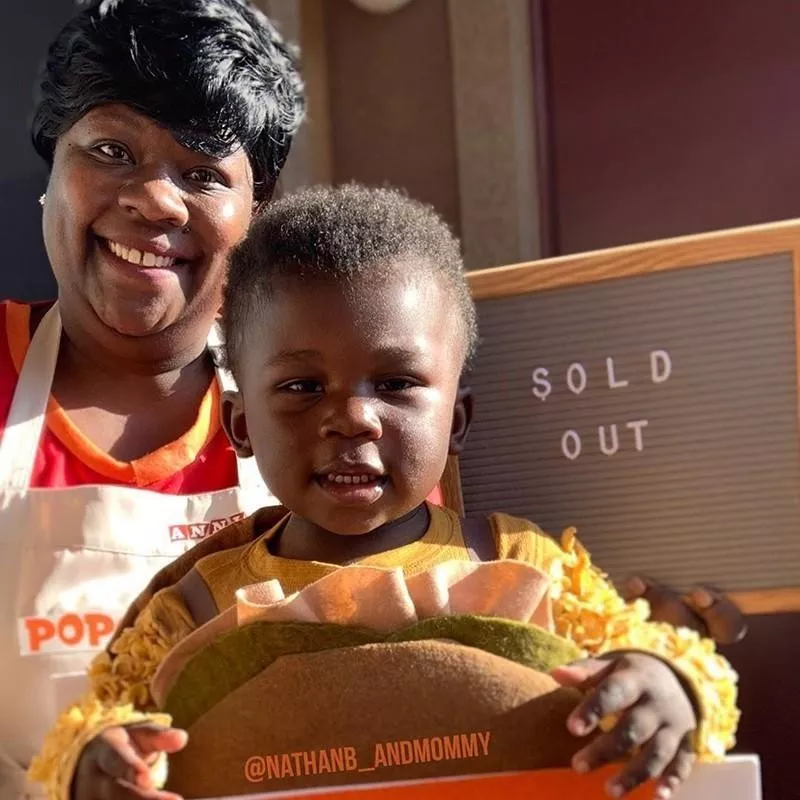 popeye's chicken sandwich costume