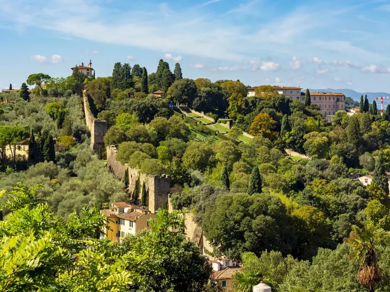 Boboli Gardens in the center of Florence, Italy