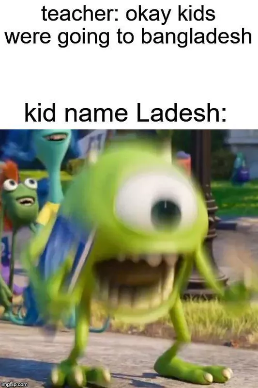 Bangladesh Mike Wazowski meme