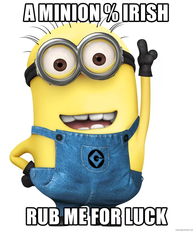 A Minion percent Irish meme