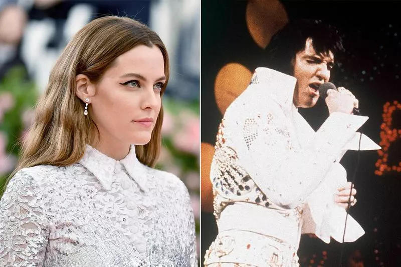 Riley Keough and Elvis Presley