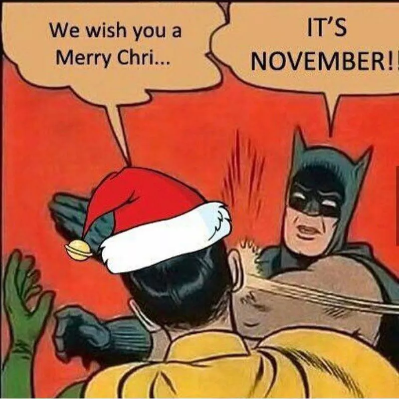 Funny Christmas Batman meme