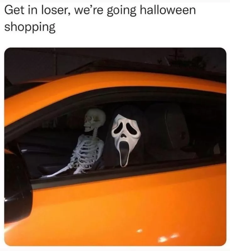 Halloween shopping meme