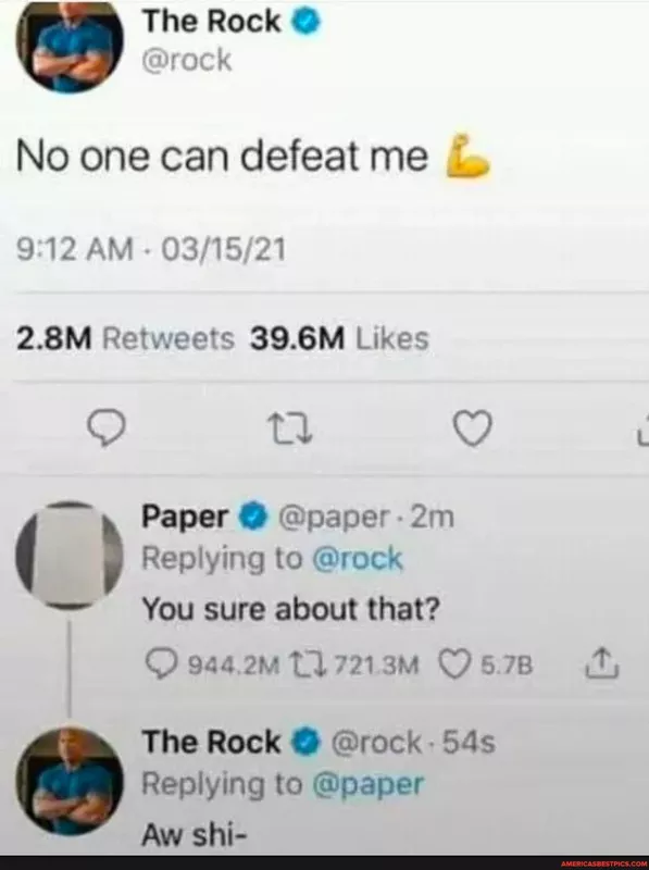 Funny Rock tweet