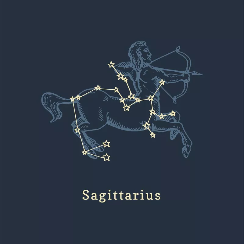 Zodiac constellation of Sagittarius