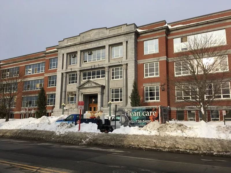 Cranston High East entrance