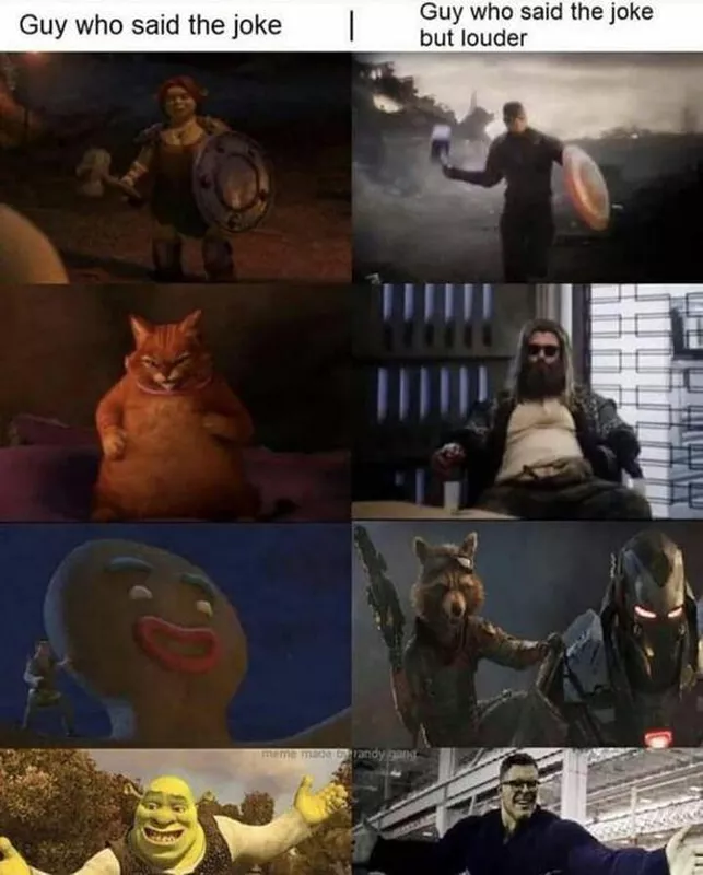 Shrek vs Avengers