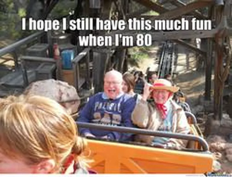 Grandparents on a roller coaster