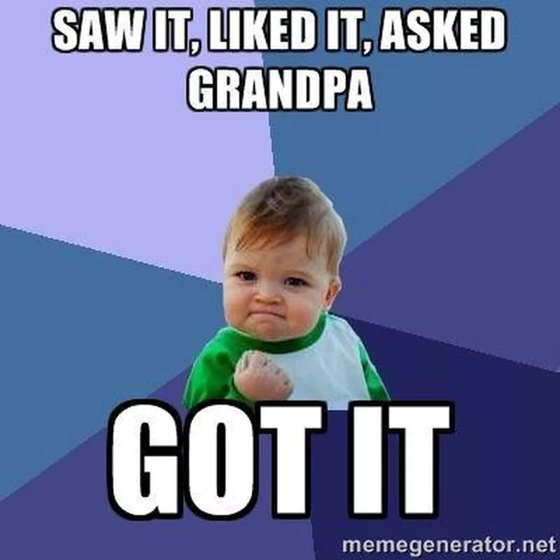 Asking grandpa