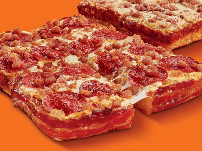 Little Caesars Bacon-Wrapped Deep-Dish Pizza