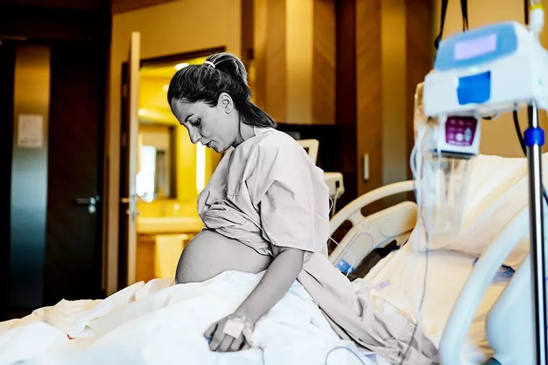 woman in labor