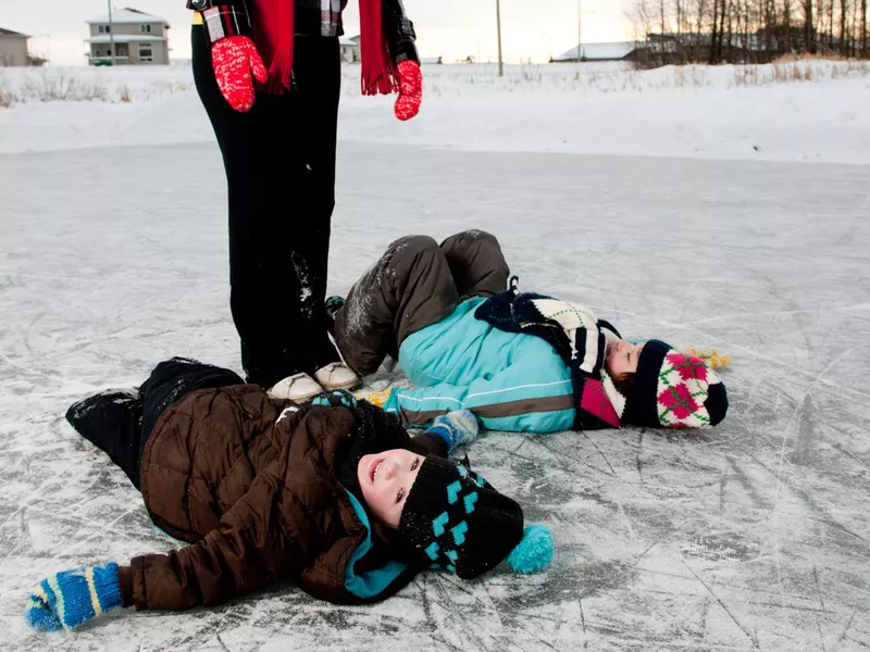 Ice skating