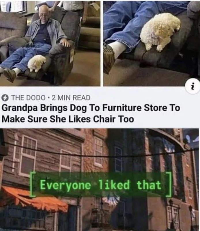 Wholesome grandpa and his dog