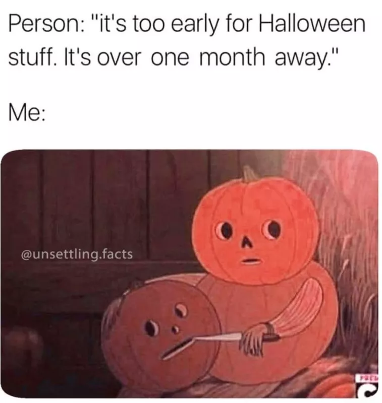 Halloween pumpkin meme