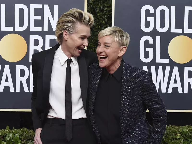 Portia de Rossi and Ellen DeGeneres