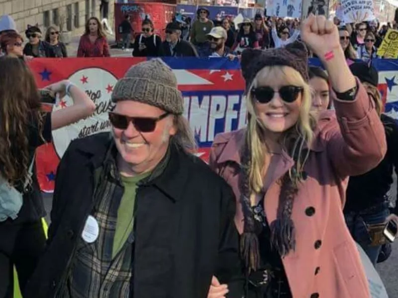 Daryl Hannah and Neil Young