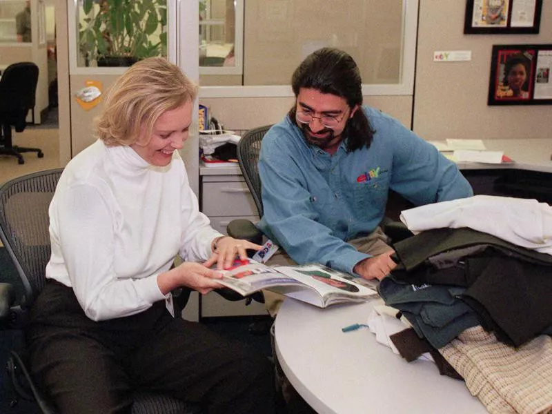 Meg Whitman and Pierre Omidyar