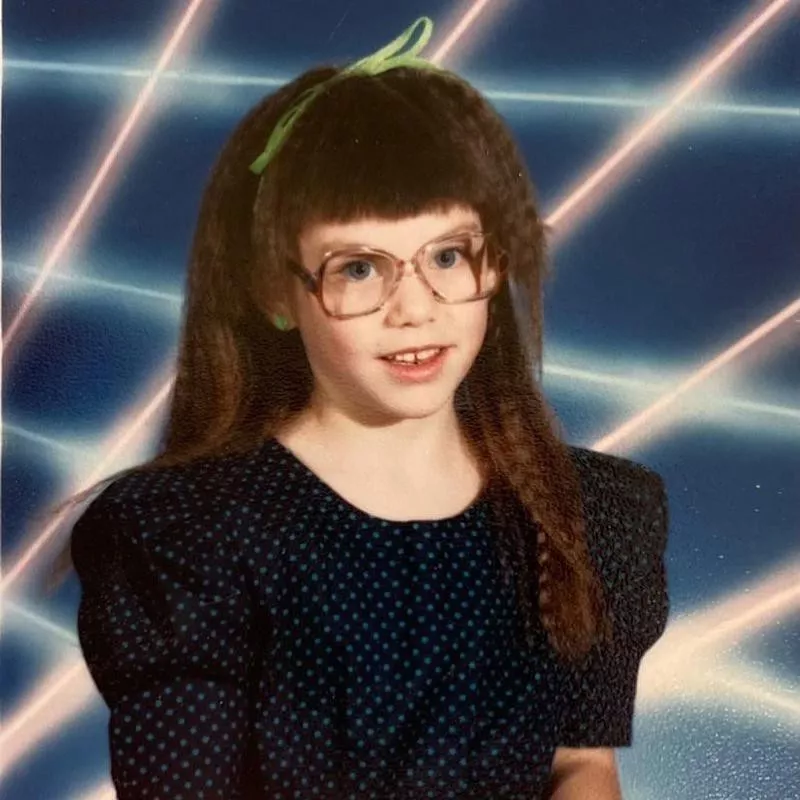 Crimped hair in the 1980s