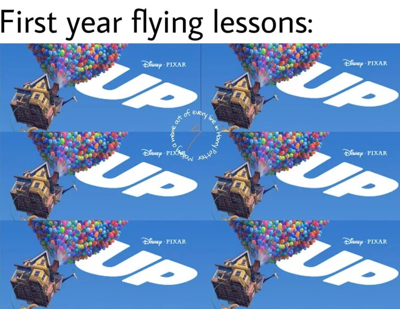 Harry Potter flying lesson meme