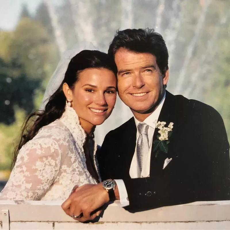 Pierce Brosnan and Keely Shaye Smith