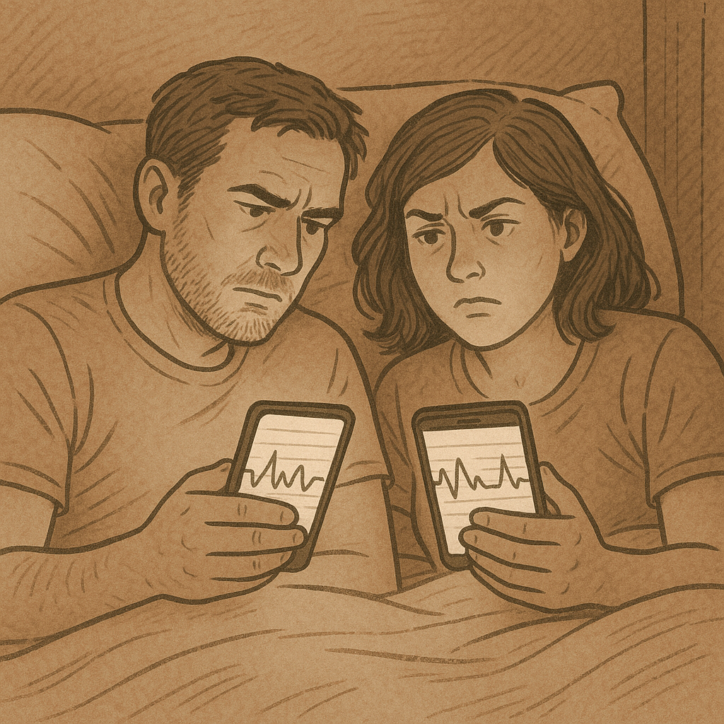The shared dashboard problem: you both see it, you both spiral