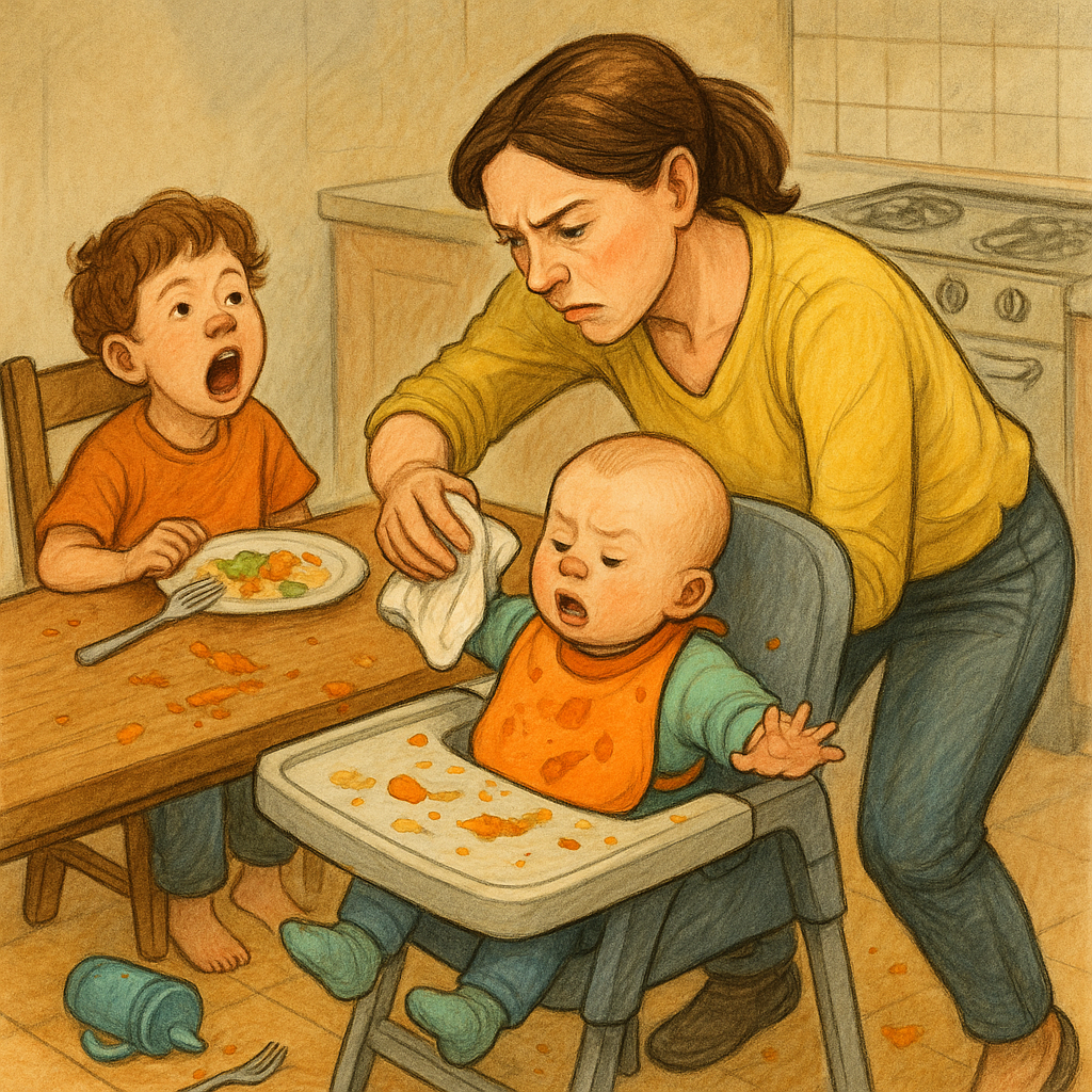 A tiny sibling ritual that survives the messy part