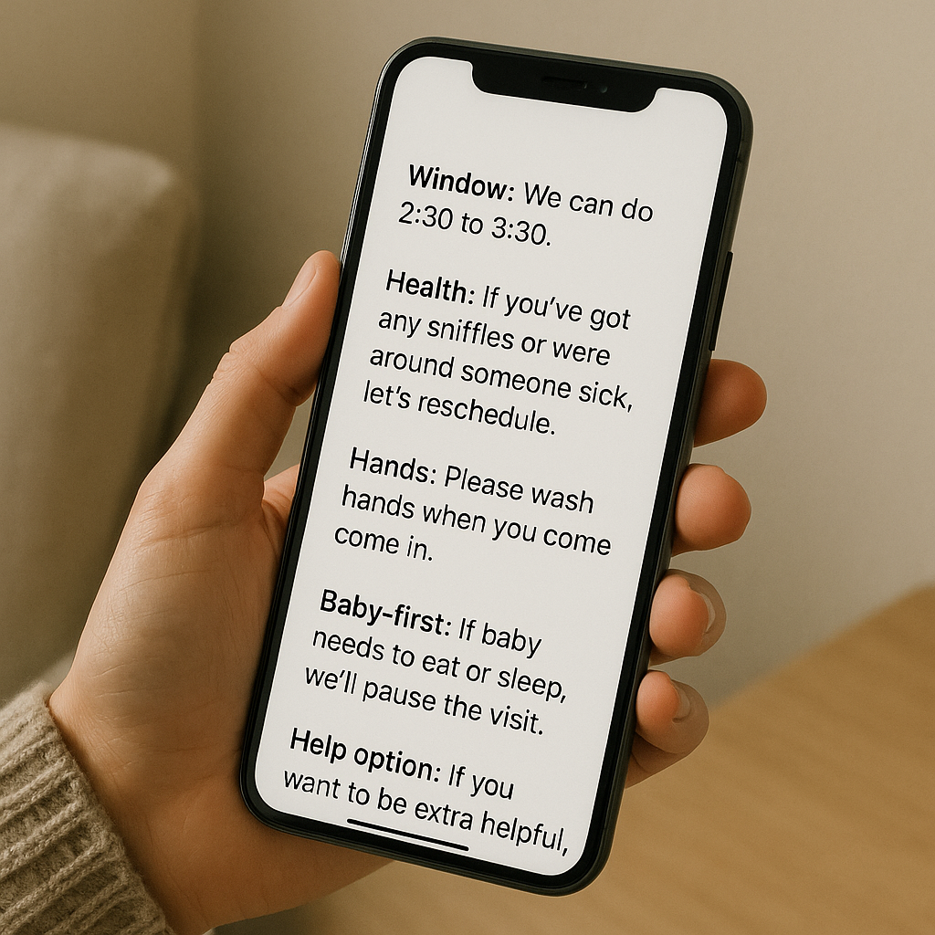 Send a one-screen text that leaves no wiggle room