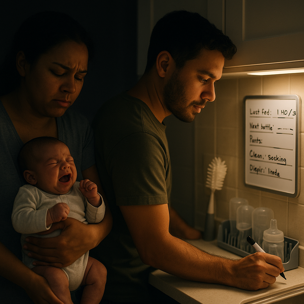 A Whiteboard for Milk Math (so nobody asks at 3 a.m.)