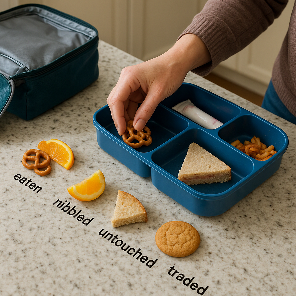 The lunchbox audit I do on Fridays