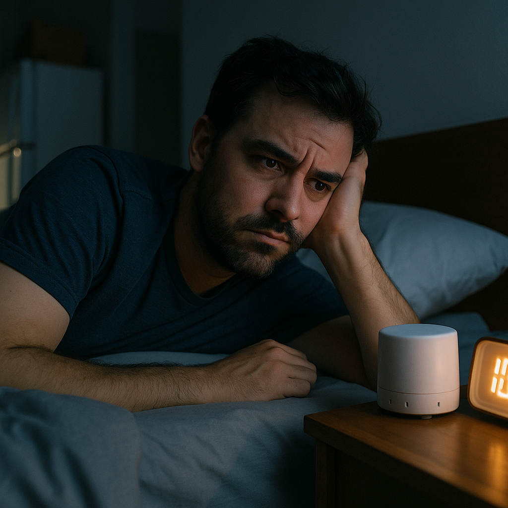 Detoxing can wreck sleep if your room is too quiet to ignore