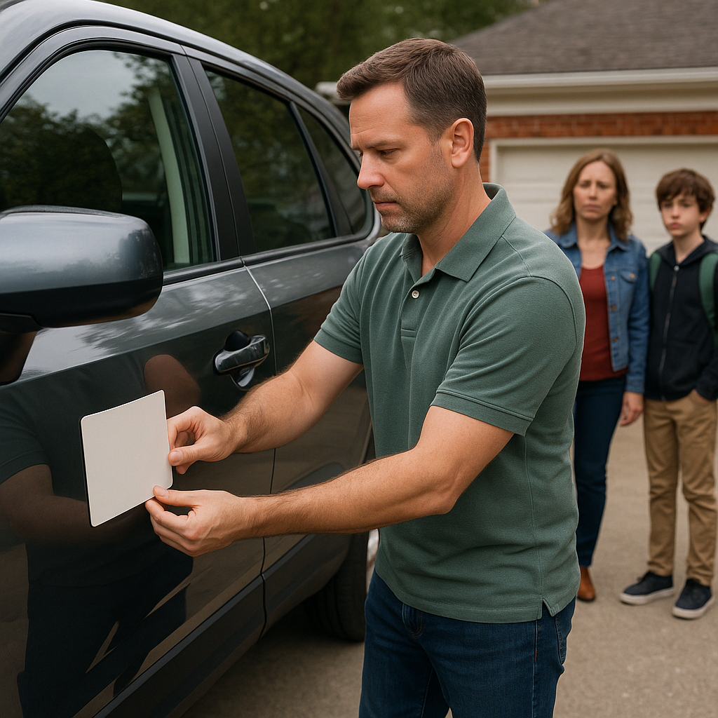 The car magnet that stops the driveway standoff