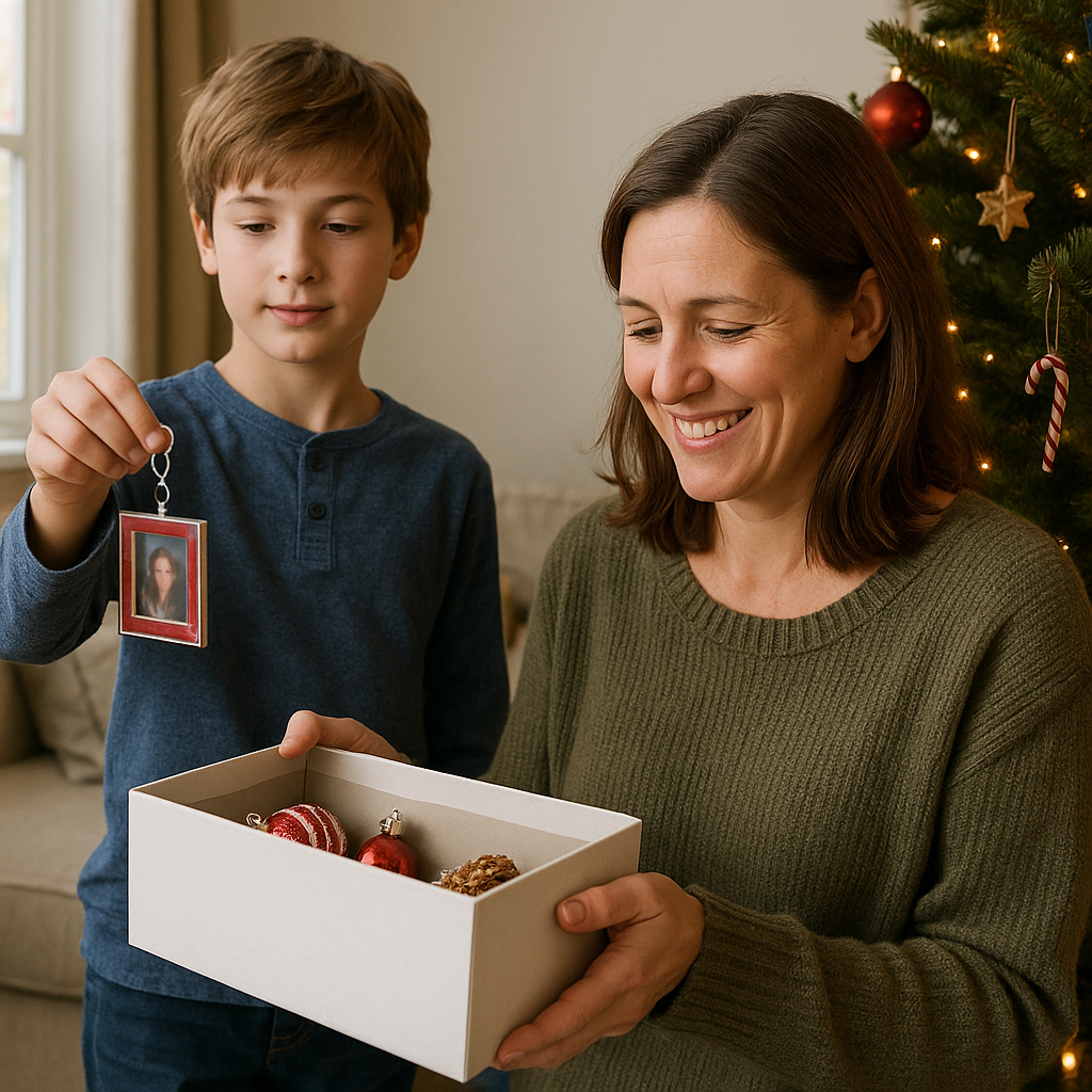 The Ornament Exchange: one box, one story, no replacements