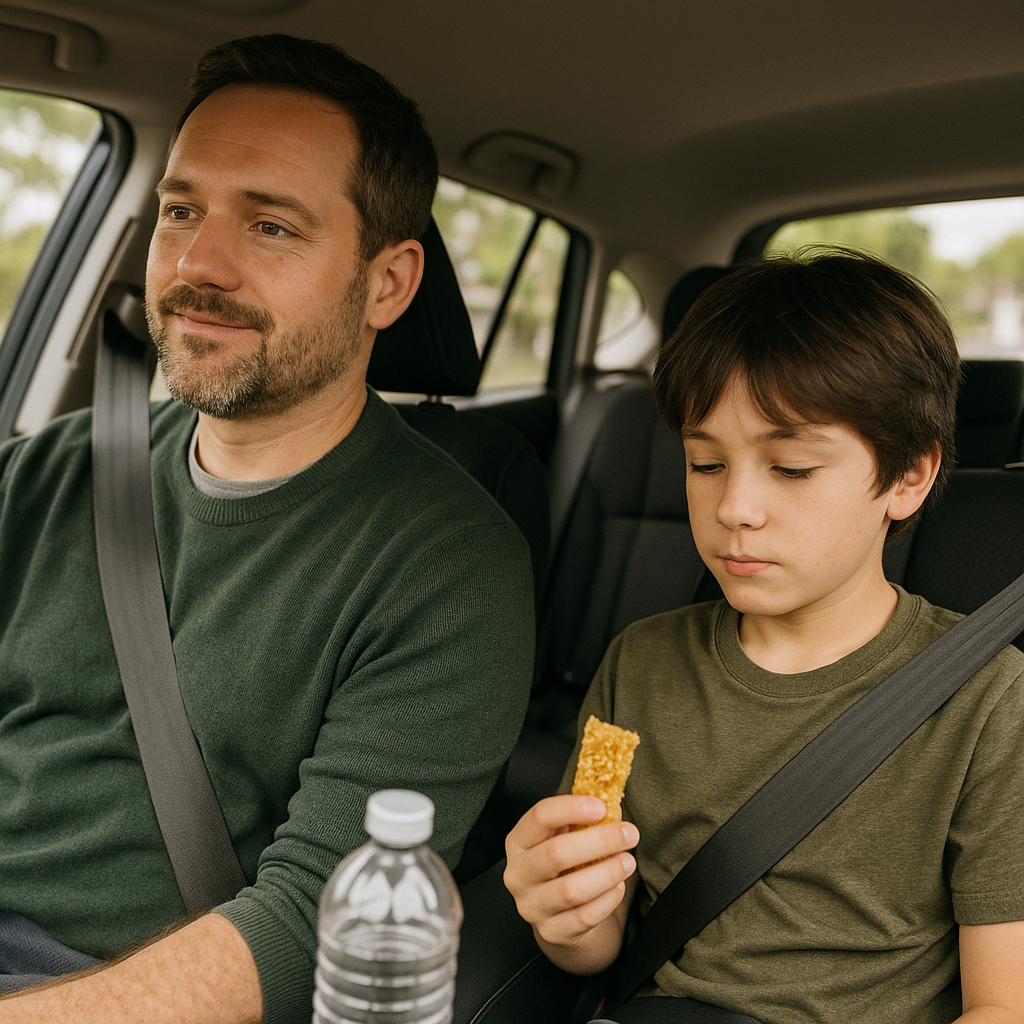 Treat the car like a decompression zone, not an interview