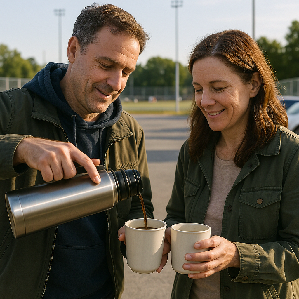 The sideline coffee thermos, by design